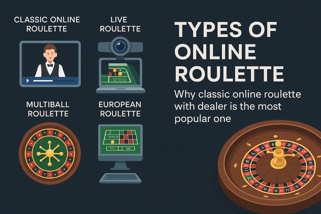 Types of Online Roulette: Why Classic Online Roulette with Dealer Is the Most Popular One Types of Online Roulette