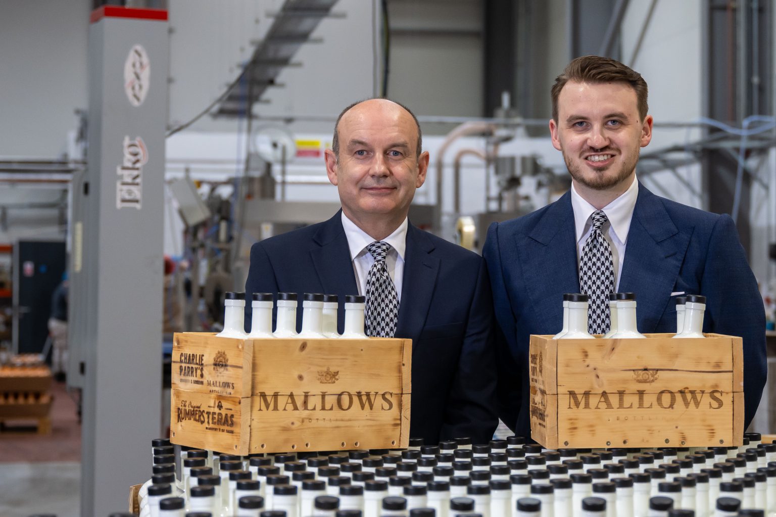 Father-and-son team Andy and Rhys Mallows, founders of Mallows Bottling
