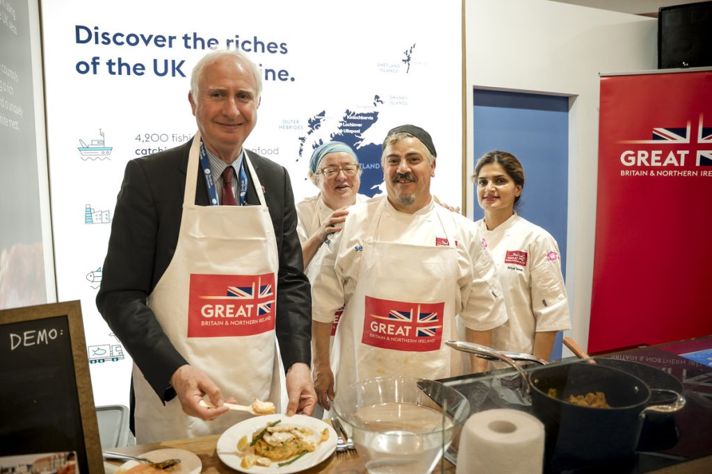 UK fish and shellfish caught the spotlight at the Global Seafood Expo in Barcelona, Spain